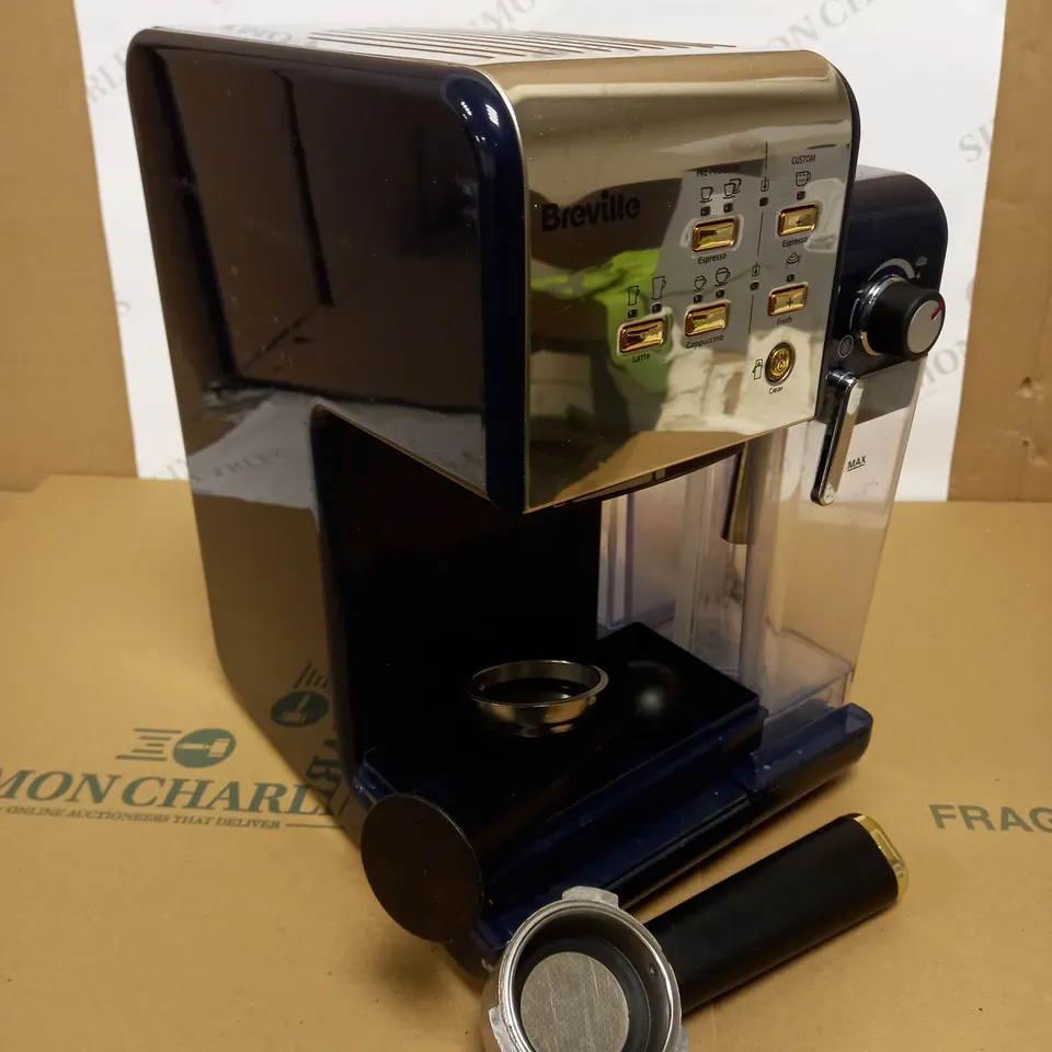 BREVILLE ONE-TOUCH COFFEEHOUSE COFFEE MACHINE - NAVY BLUE