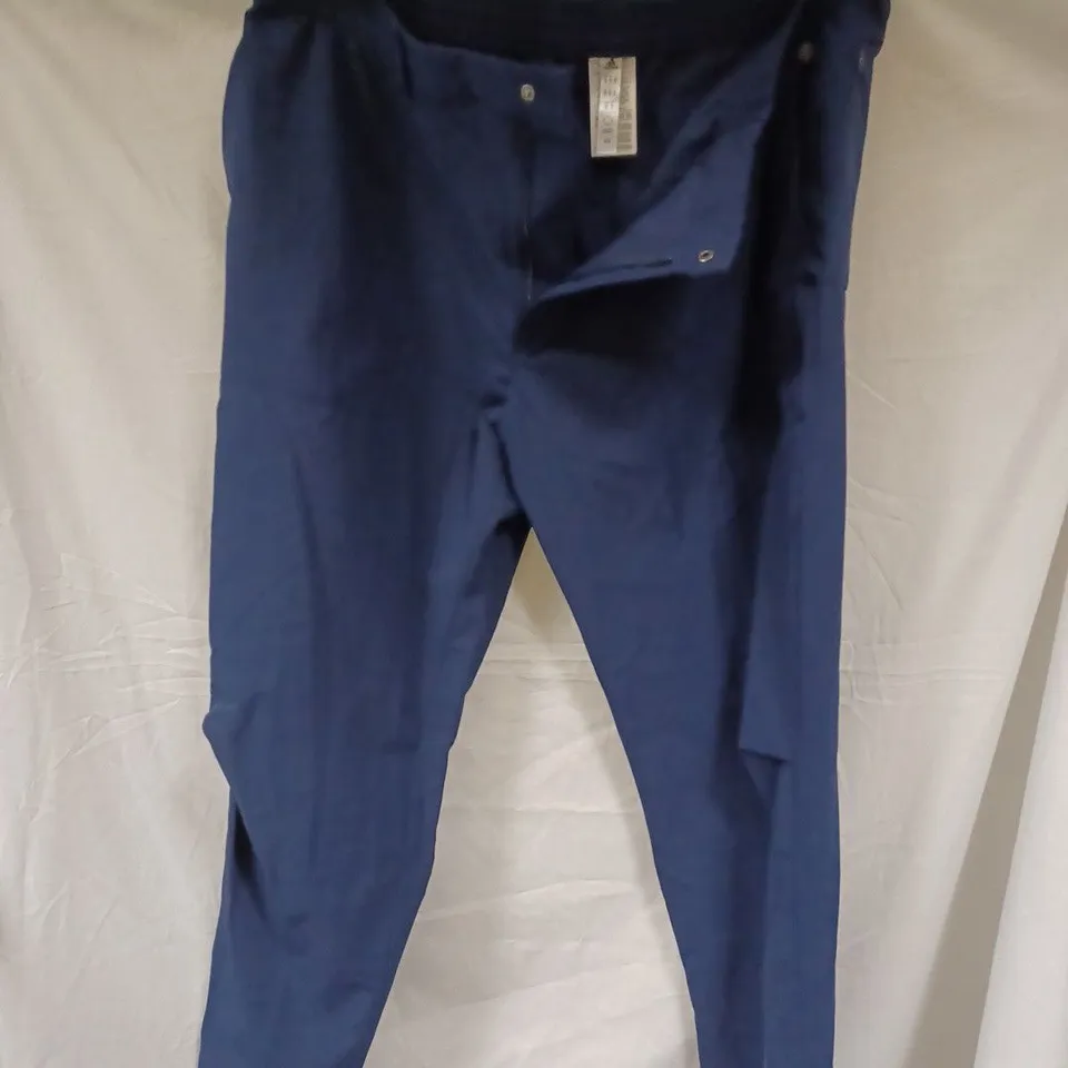 ADIDAS MENS GO-TO COMMUTER TROUSERS IN COLLEGIATE NAVY - SIZE 40X 32
