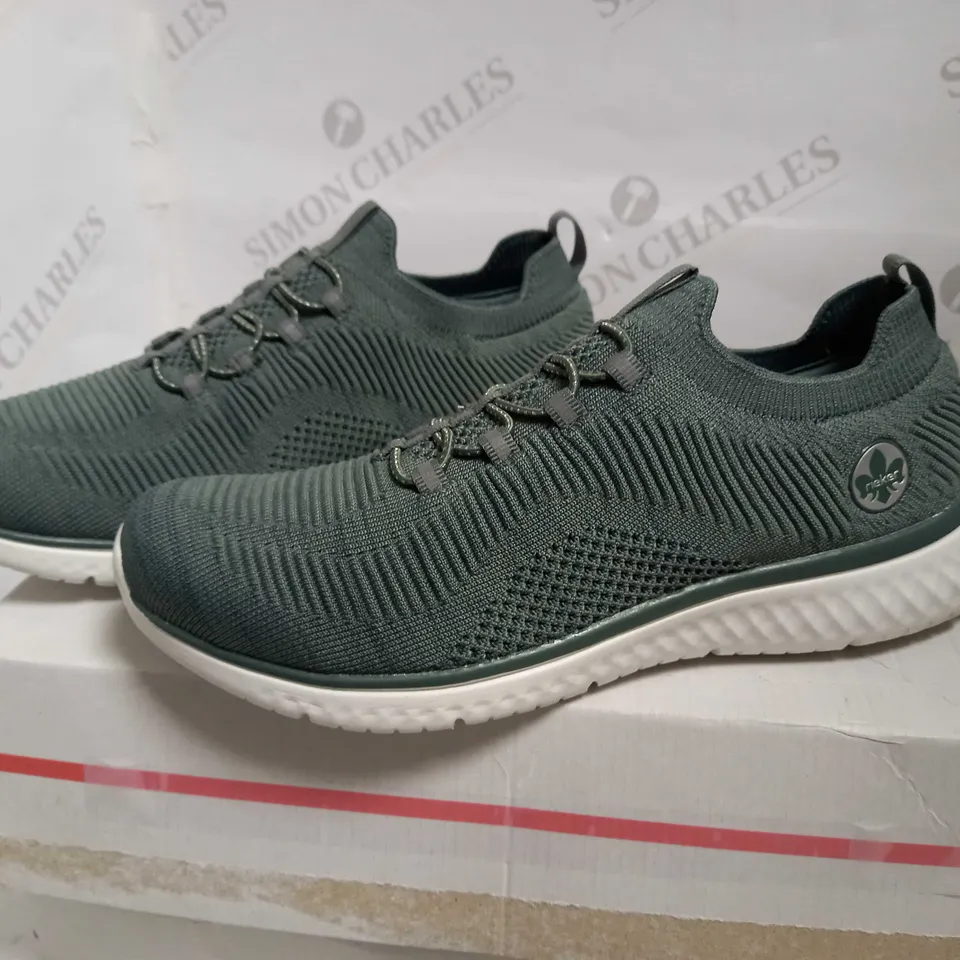 RIEKER SPORTY TRAINERS GREEN SIZE 6.5