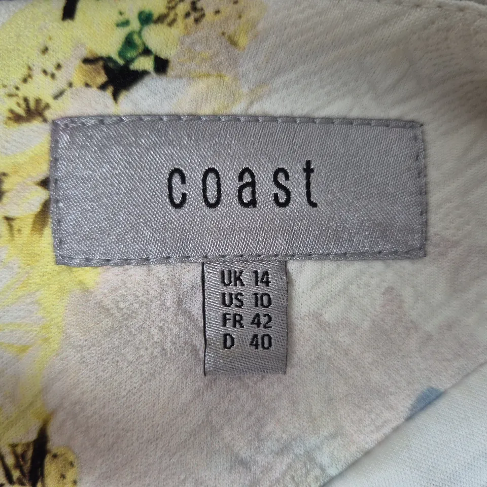 COAST WOMEN'S FLORAL PRINT DRESS, UK 14