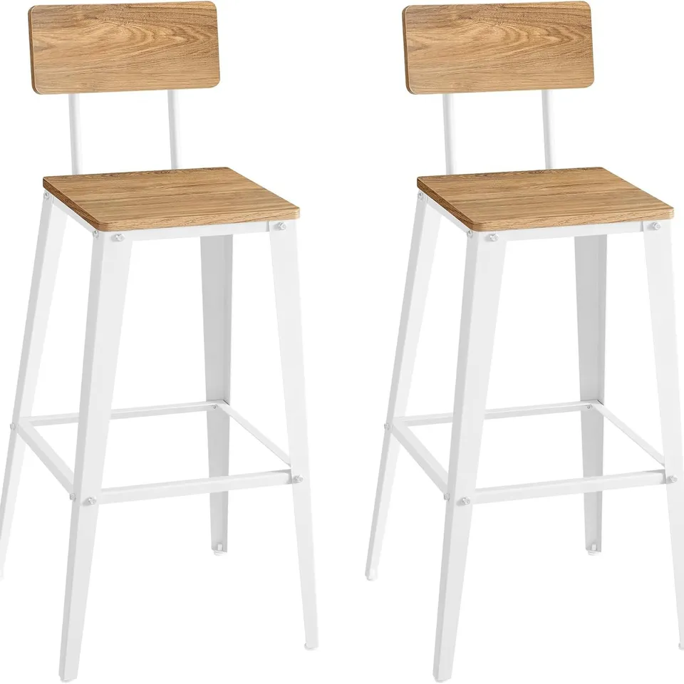 BOXED VASAGLE BAR STOOL SET OF 2