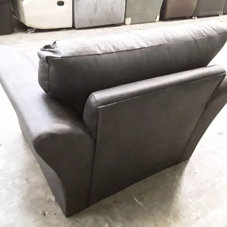 DESIGNER ARMCHAIR - BLACK FABRIC