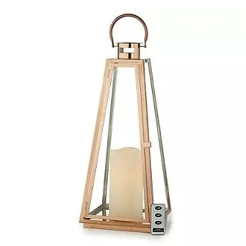 HOME REFLECTIONS LARGE INDOOR OUTDOOR LANTERN WITH LED CANDLE