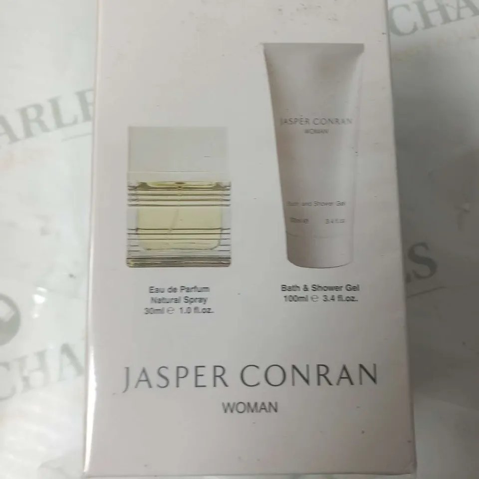 BOXED AND SEALED JASPER CONRAN WOMAN EAU DE PARRFUM AND BATH AND SHOWER GEL GIFT SET