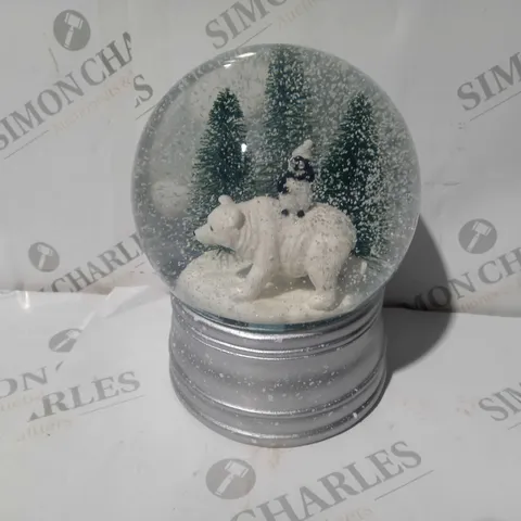 BOXED SANTA EXPRESS CHRISTMAS CHARACTER MUSICAL WATER SPINNER