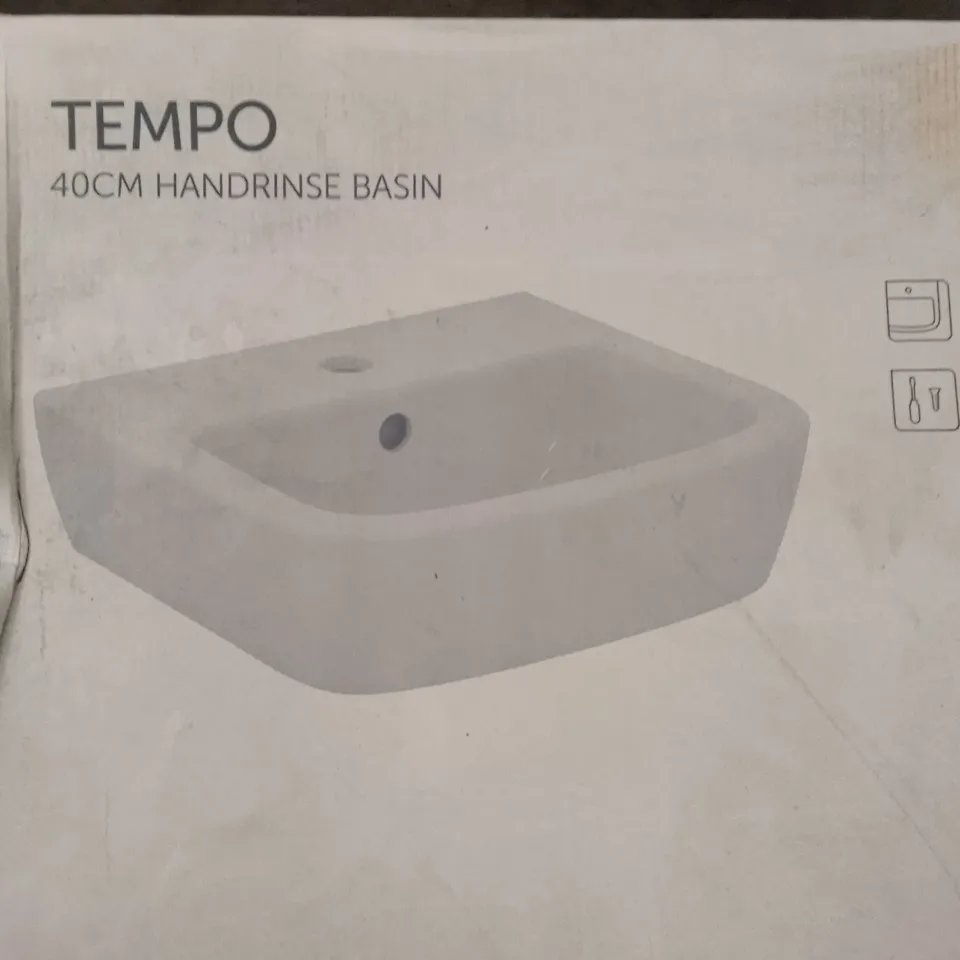 BOXED IDEAL STANDARD TEMPO 40CM HANDRINSE BASIN