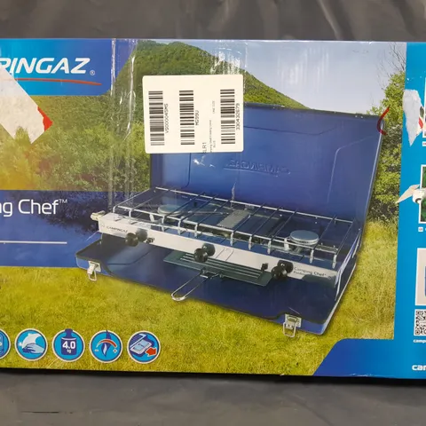 BOXED CAMPINGAZ CAMPING CHEF FOLDING STOVE