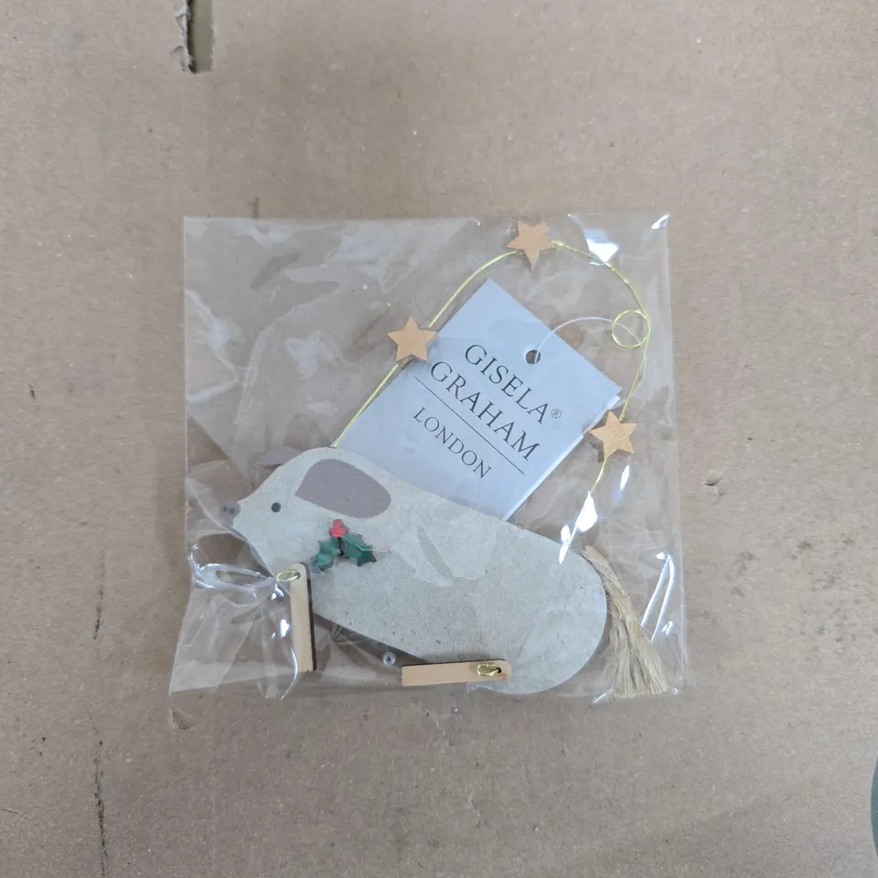 BOX OF APPROXIMATELY 24 GISELA GRAHAM PIG HANGING TREE DECORATIONS