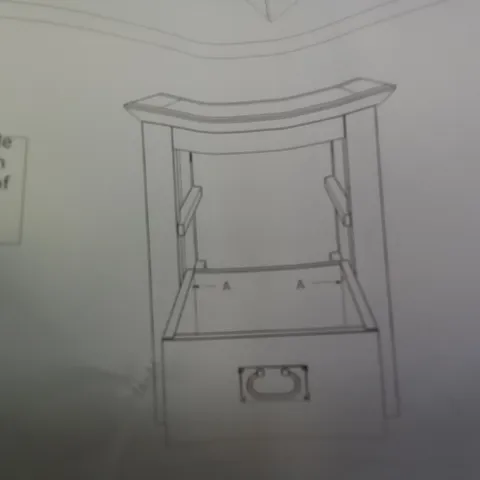 BOXED 2 DRAWER BEDSIDE