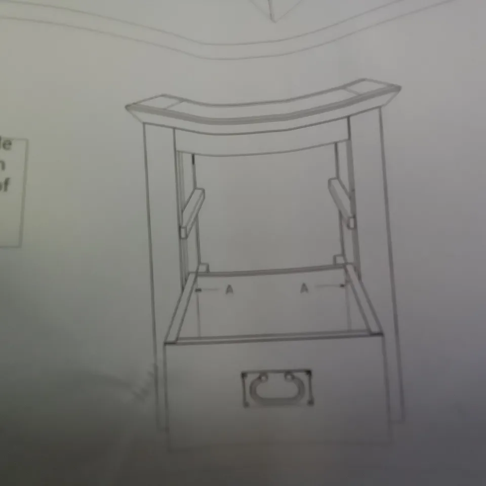 BOXED 2 DRAWER BEDSIDE 