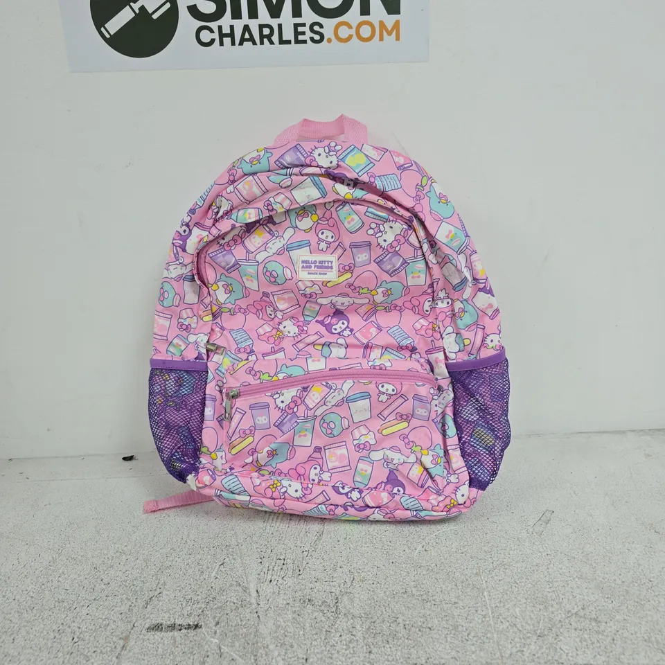 HELLO KITTY AND FRIENDS SNACK SHOP BACK PACK