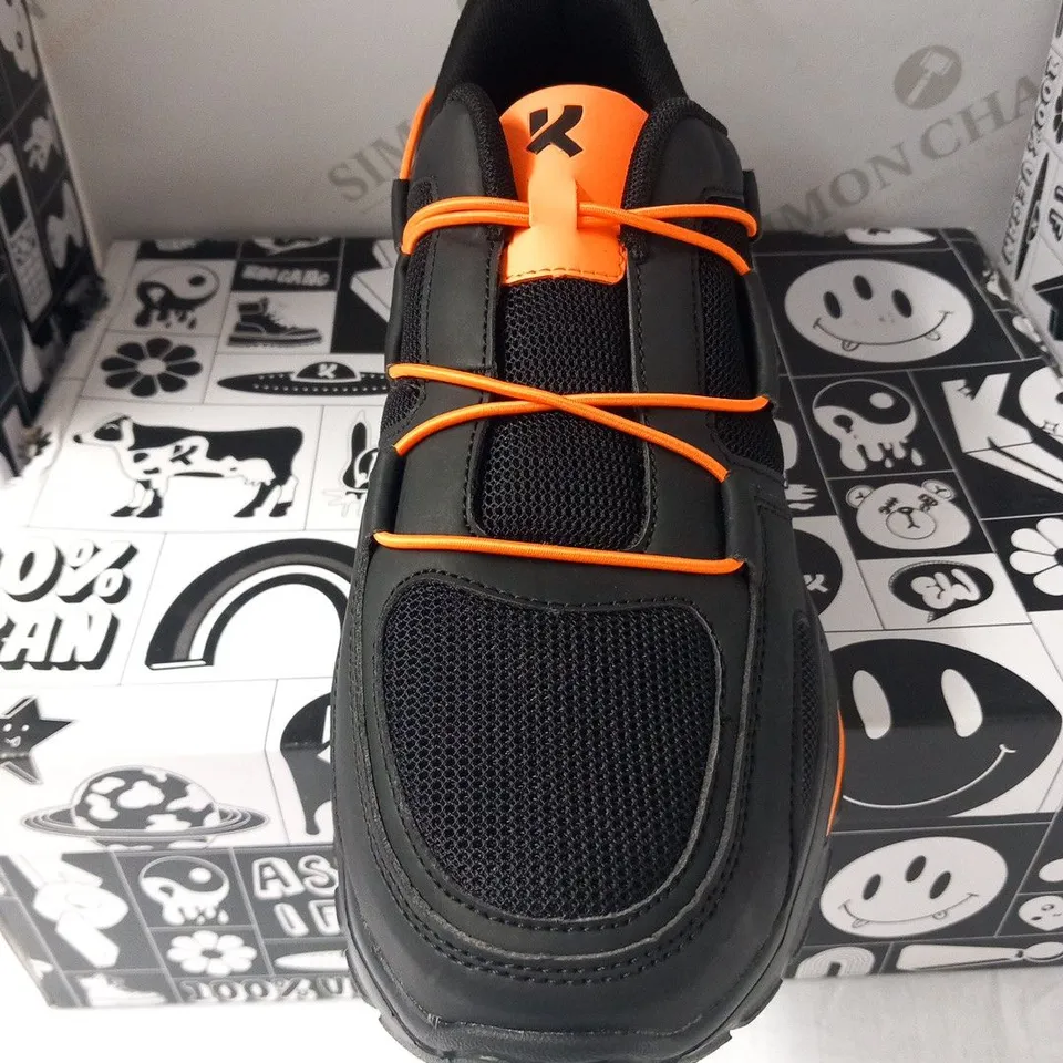 BRAND NEW BOXED PAIR OF KOI UNION ORANGE MEN'S VECTOR TRAINERS SIZE 9
