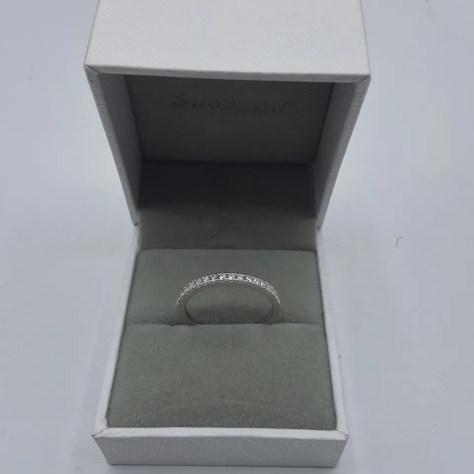 PAIR OF SWEETJEW 1.2CT CUBIC ZIRCONIA RINGS