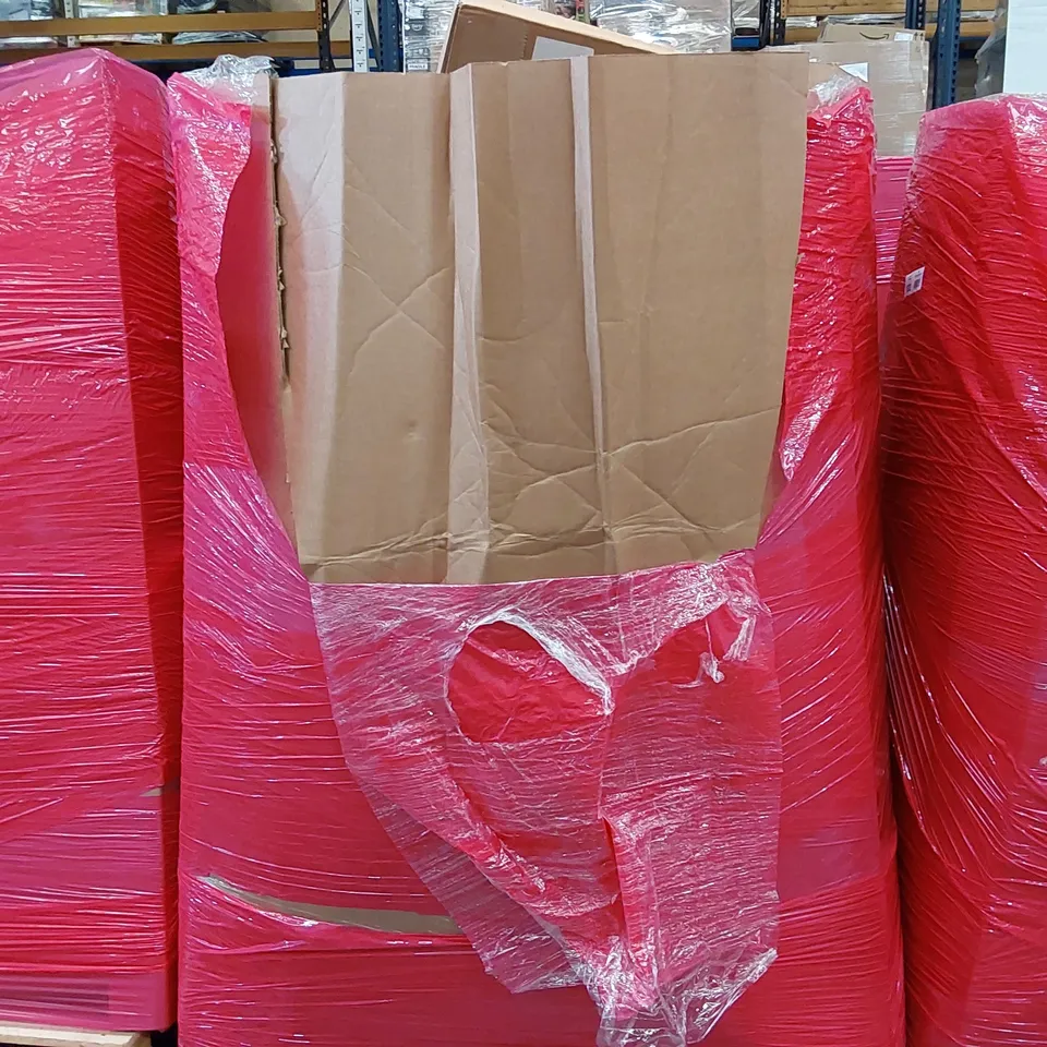 PALLET OF ASSORTED HOMEWARE AND CONSUMER PRODUCTS TO INCLUDE; OFFICE CHAIR, SELFIE BOOTH, HFS PAPER CUTTER, BABY PLAYPEN, FOLDING TWO-STEP STOOL ECT.