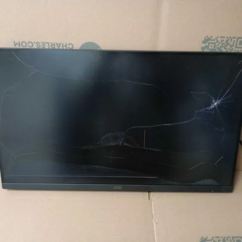 AOC LCD MONITOR – CRACKED SCREEN