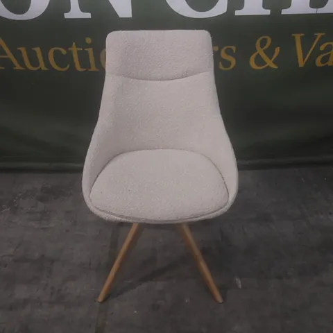 DESIGNER ASHBY BOUCLE ANTHOLOGY SWIVEL DINING CHAIR