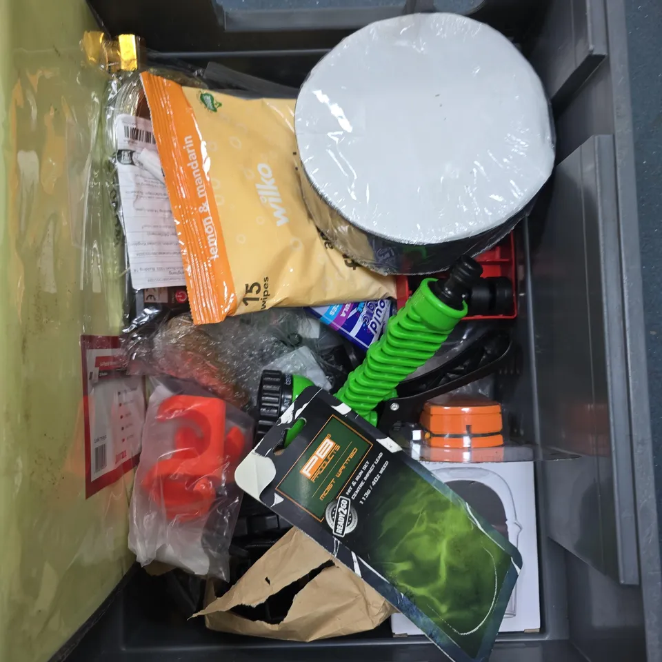 APPROXIMATELY 15 ASSORTED HOUSEHOLD PRODUCTS TO INCLUDE ANTIBACTERIAL FLOOR WIPES, 250ML COFFEE CUP AND STIXALL EXTREME POWER