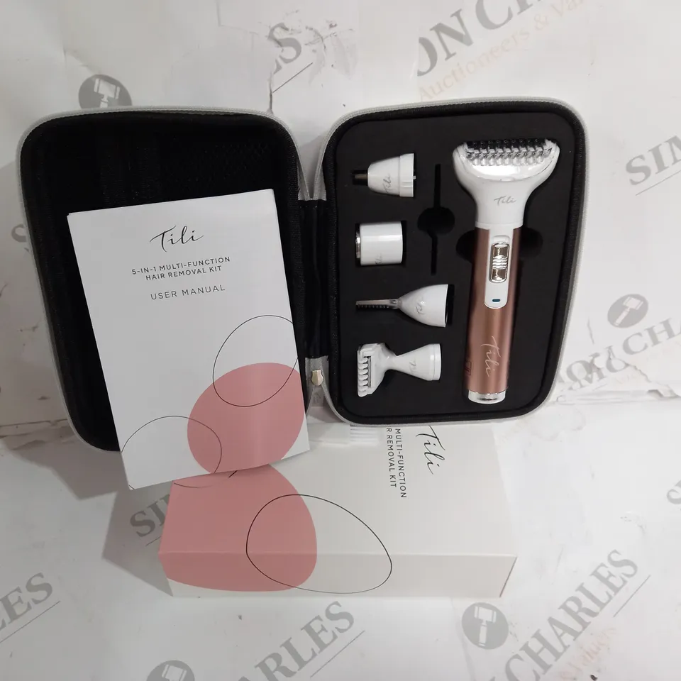 BOXED TILI 5-IN-1 MULTI-FUNCTIONAL HAIR REMOVAL KIT PINK 