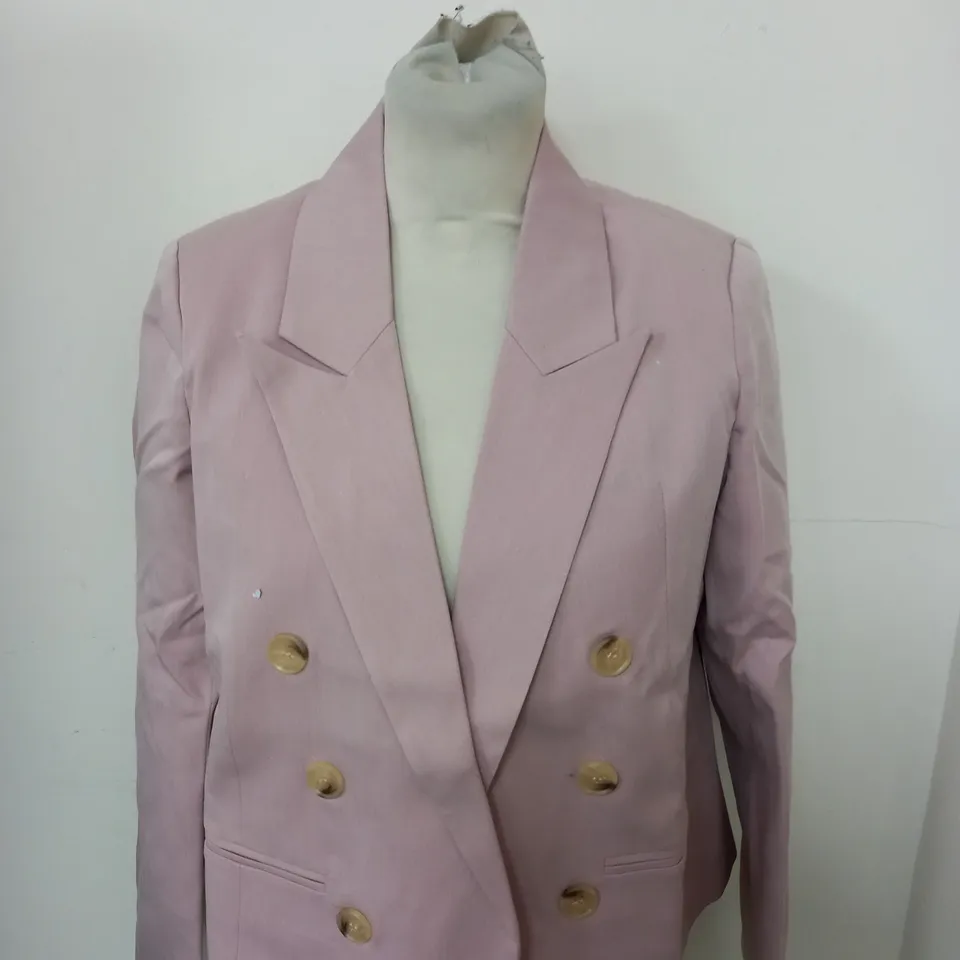 DOROTHY PERKINS PETITE CROPPED TEXTURED BLAZER IN SIZE 8 