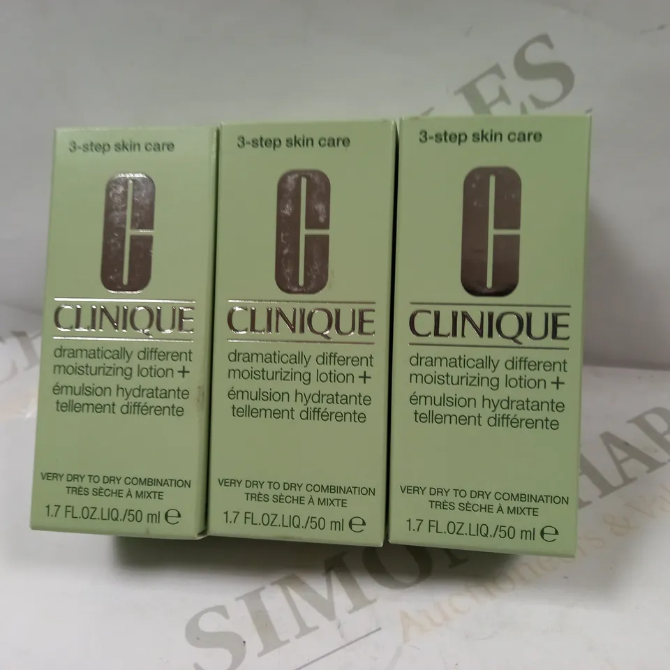 CLINIQUE DRAMATICALLY DIFFERENT MOISTURIZING LOTION 50ML X3
