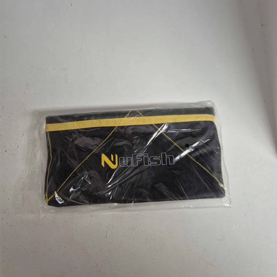 BOX OF APPROXIMATELY 15 ASSORTED ITEMS TO INCLUDE: NUFISH AUQA LOCK LUGGAGE BAG
