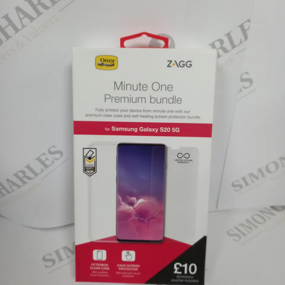 11 MINUTE ONE PREMIUM BUNDLE OF CLEAR CASE AND SELF HEALING SCEEN PROTECTOR FOR SAMSUNG GALAXY S20 5G