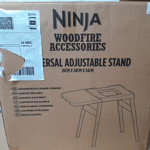 BOXED NINJA WOODFIRE UNIVERSAL STAND 66CM X 86CM X 107CM - COLLECTION ONLY