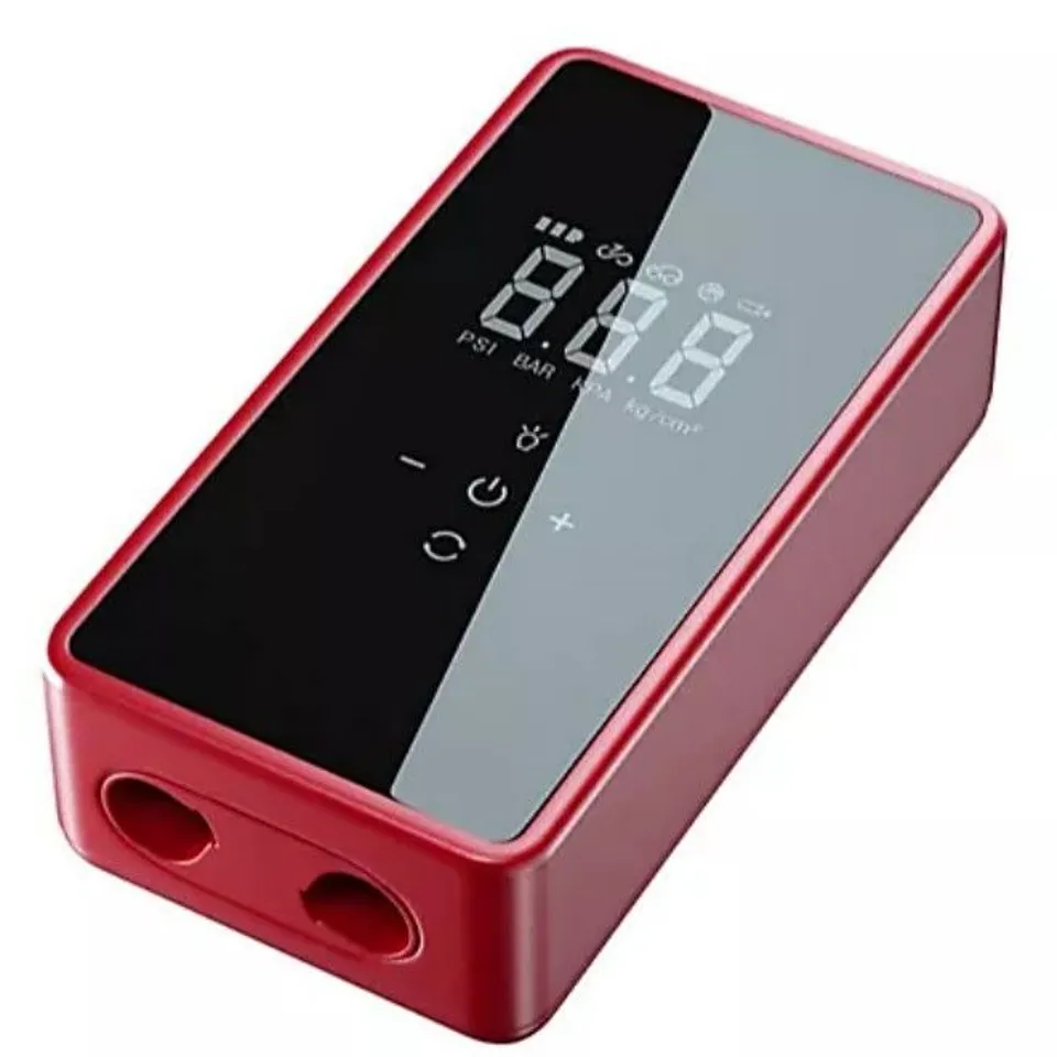 SFIXX RECHARGEABLE AND CORDLESS AIR COMPRESSOR & AIR PUMP IN RED