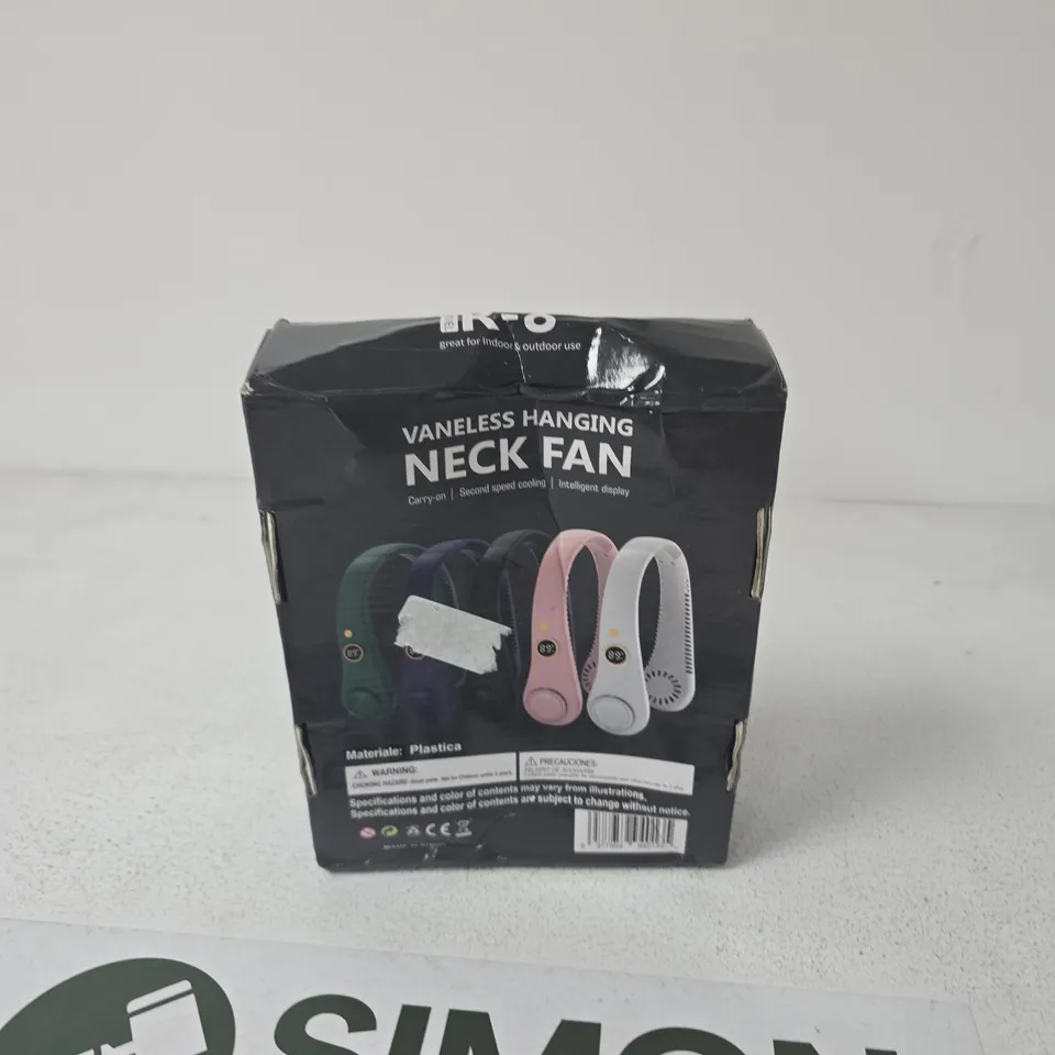 VANELESS HANGING NECK FAN – PORTABLE PERSONAL COOLING DEVICE (BOXED)