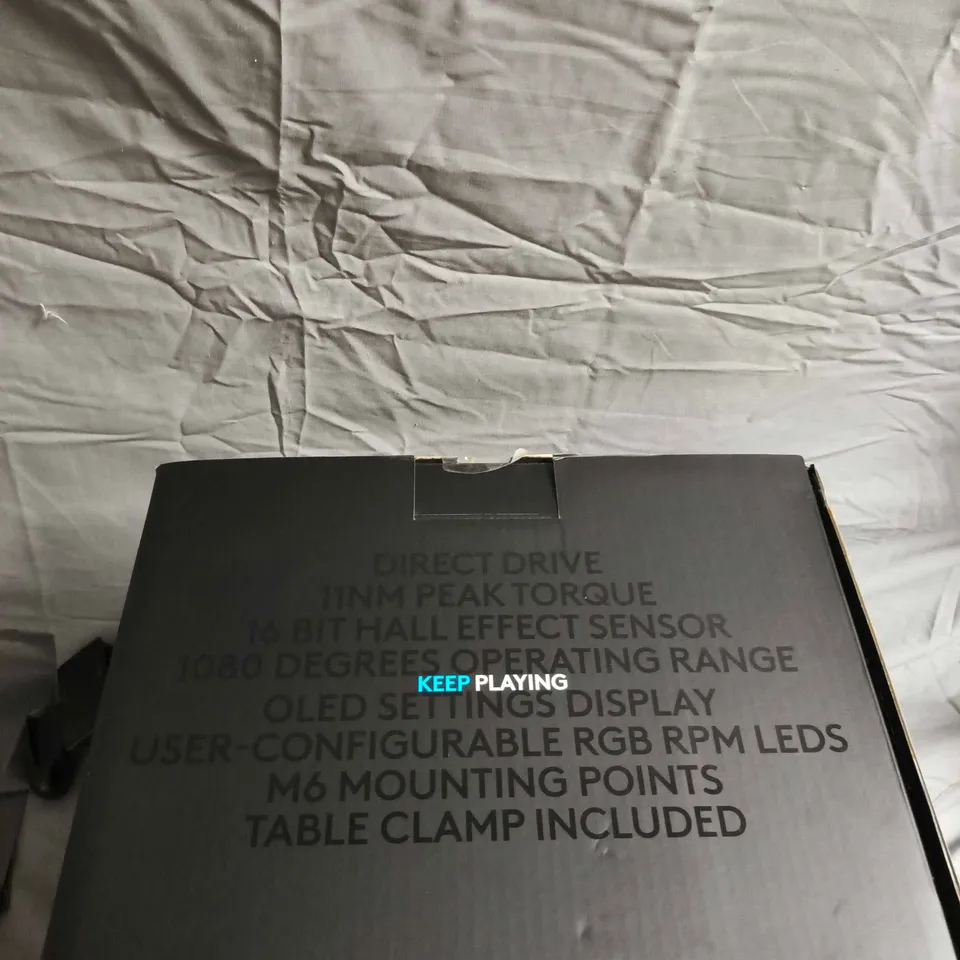 BOXED LOGITECH G PRO RACING BASE – DIRECT DRIVE, 11NM PEAK TORQUE, OLED DISPLAY, RGB RPM LEDS, TABLE CLAMP INCLUDED