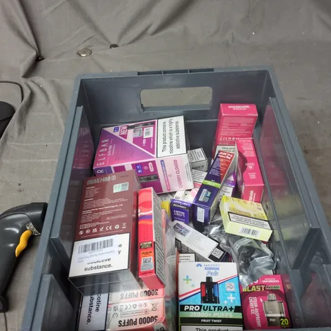 TOTE OF APPROXIMATELY 25 ASSORTED ELECTRONIC CIGARETTE ITEMS TO INCLUDE:  IVG SMART MAX REFILLS 
