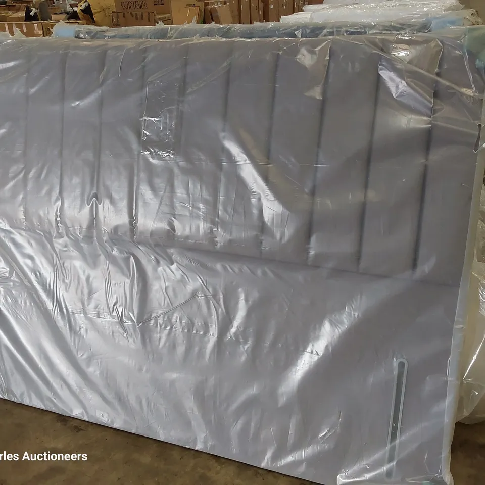 BAGGED 6' SUPER KINGSIZE HEADBOARD GREY FABRIC