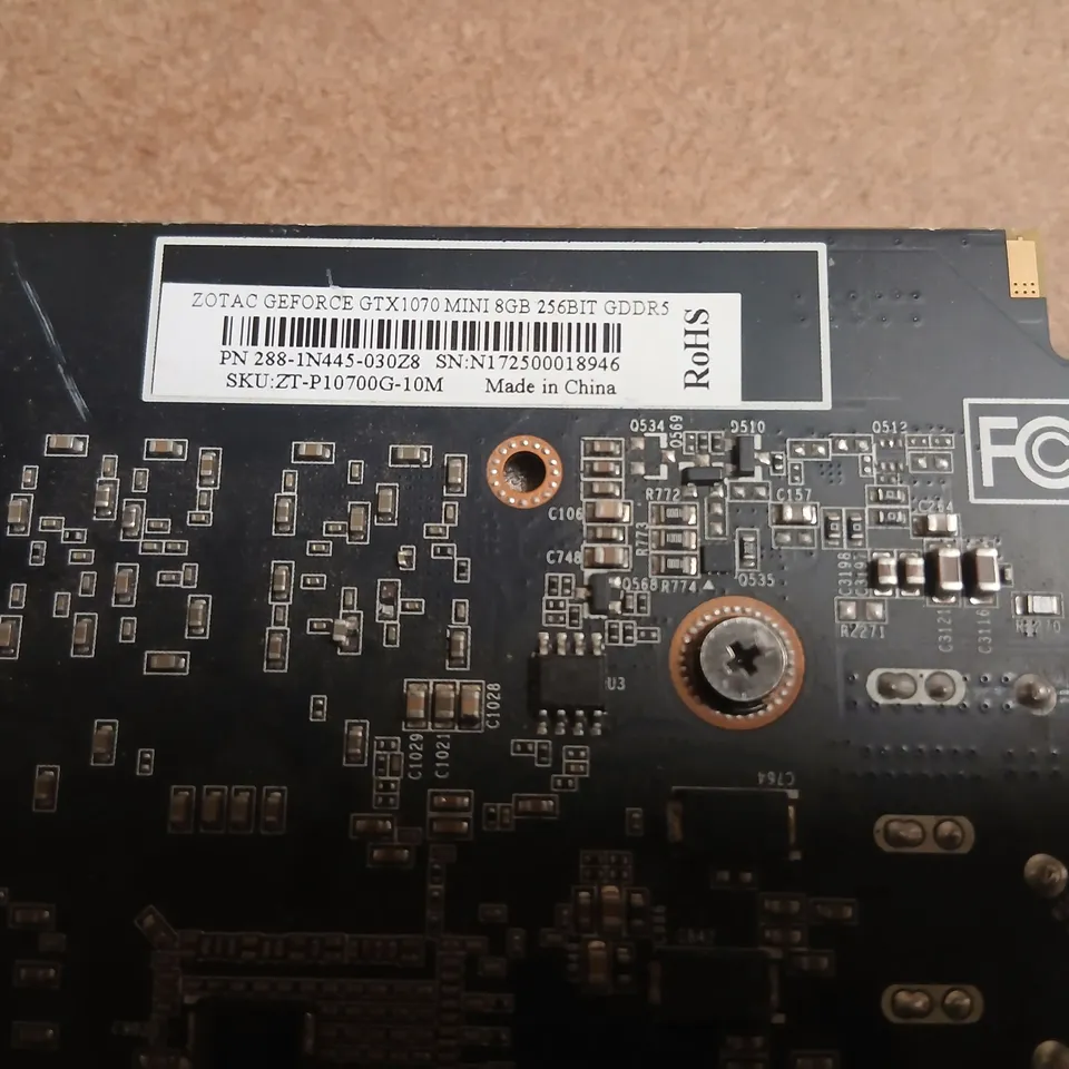 ZOTAC GEFORCE GTX 1070 MINI 8GB GRAPHICS CARD – PCIE