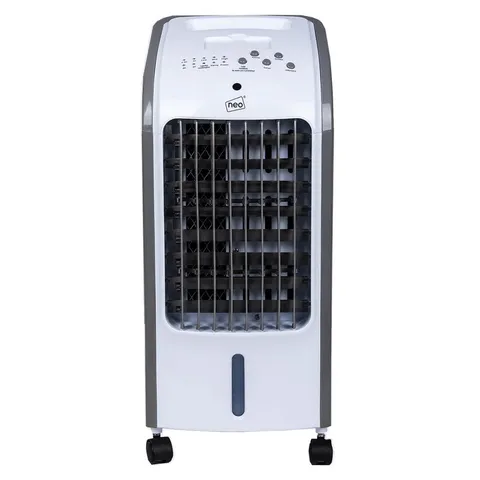 BOXED NEO 4 LITRE 80W OSCILLATING PORTABLE EVAPORATIVE COOLER FAN WITH REMOTE - WHITE (1 BOX)