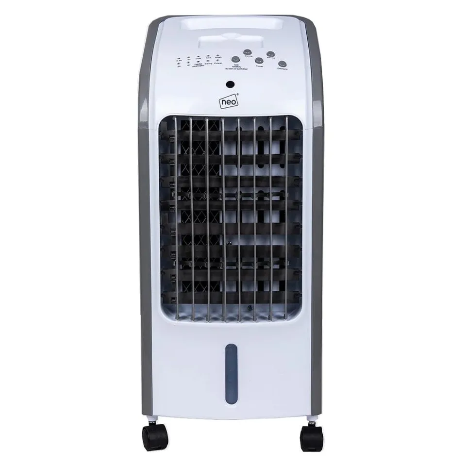 BOXED NEO 4 LITRE 80W OSCILLATING PORTABLE EVAPORATIVE COOLER FAN WITH REMOTE - WHITE (1 BOX)