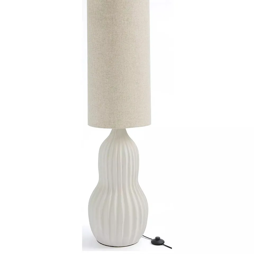EVERLY FLOOR LAMP IN NATURAL COLOUR - COLLECTION ONLY