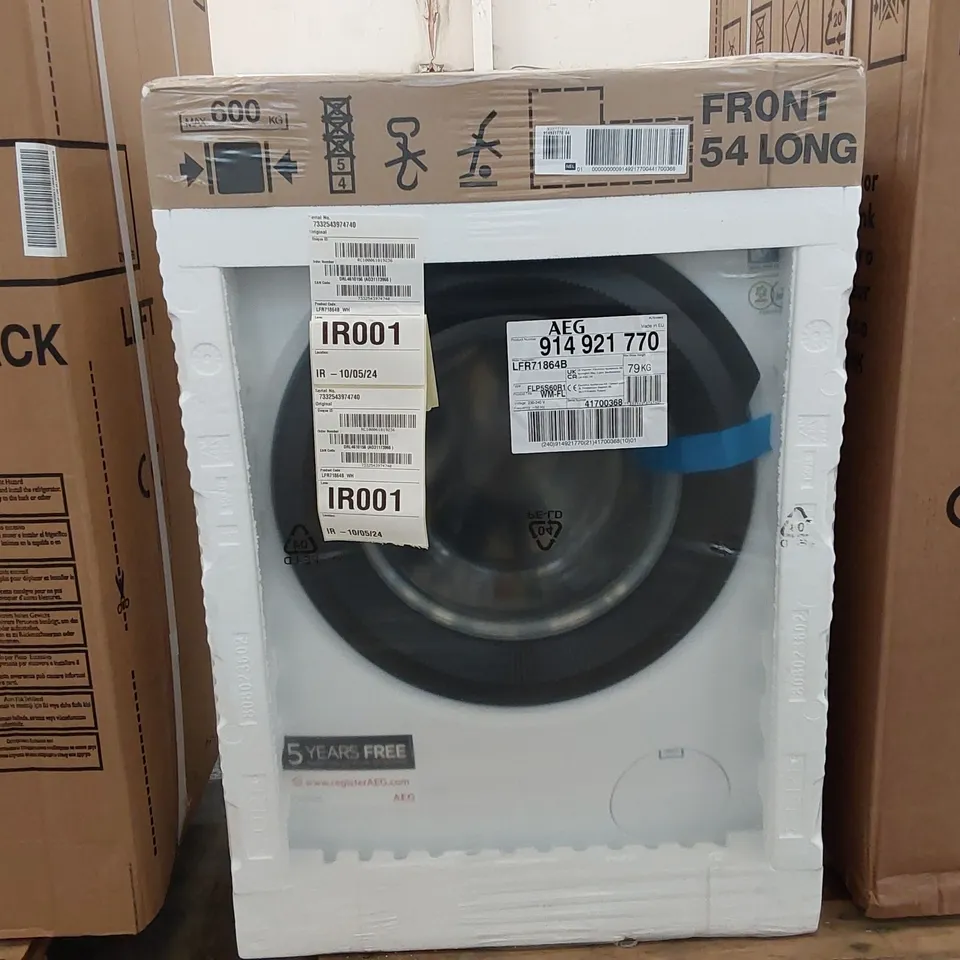 AEG 7000 SERIES PRO STEAM 8Kg WASHING MACHINE WHITE Model LFR71864B RRP £709