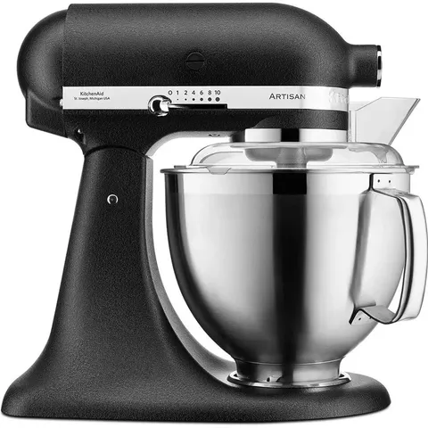 BOXED KITCHENAID 4.8L ARTISAN TILT-HEAD MIXER AND EXTRA ACCESSORIES 