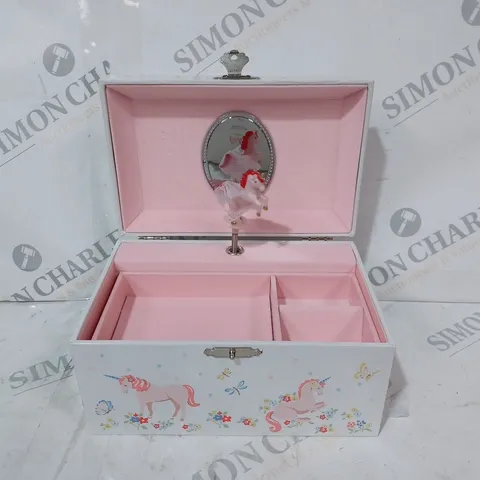 BOXED CATH KIDS LONDON MUSICAL UNICORN JEWELLERY BOX