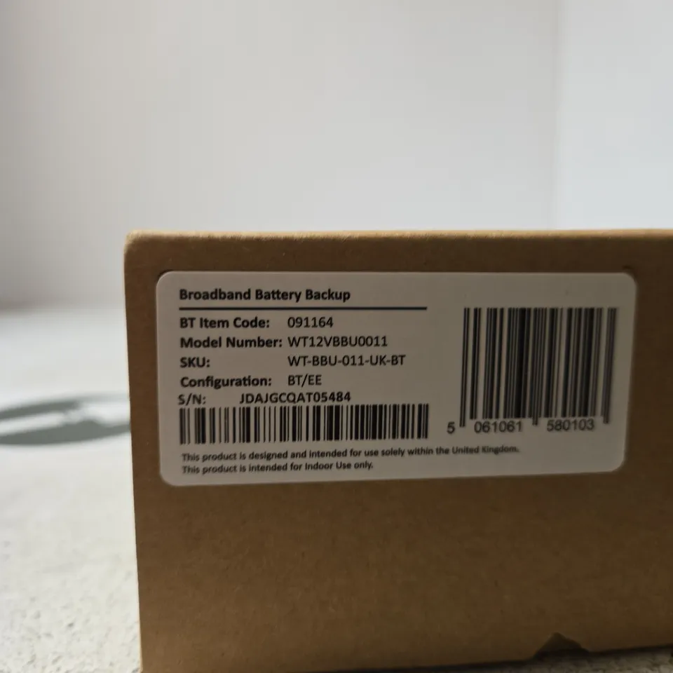BT BROADBAND BATTERY BACKUP WT12VBBU0011