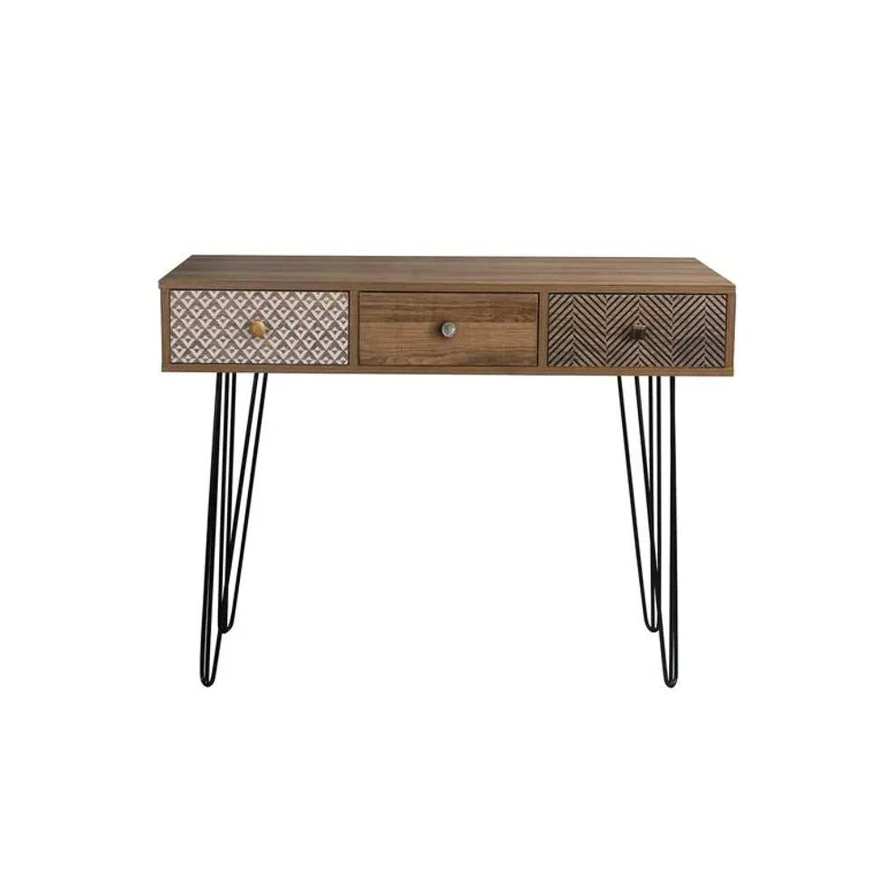 BOXED BNYT METAL BASE WRITING DESK (1 BOX)