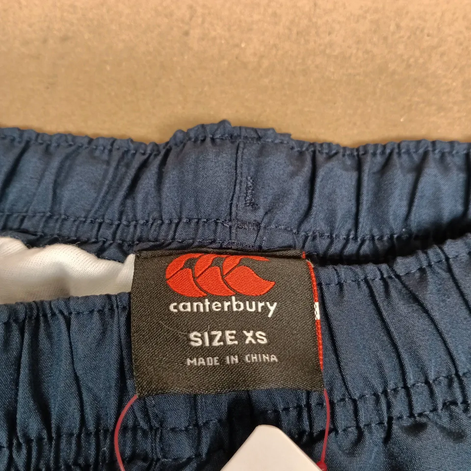 CANTERBURY OPEN HEM STADIUM PANT – NAVY, UK 6 (XS)
