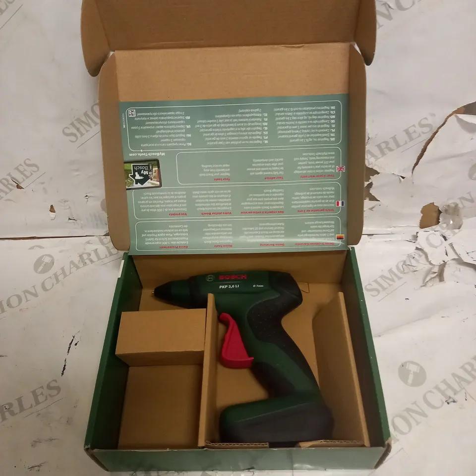 BOSCH CORDLESS GLUE GUN PKP