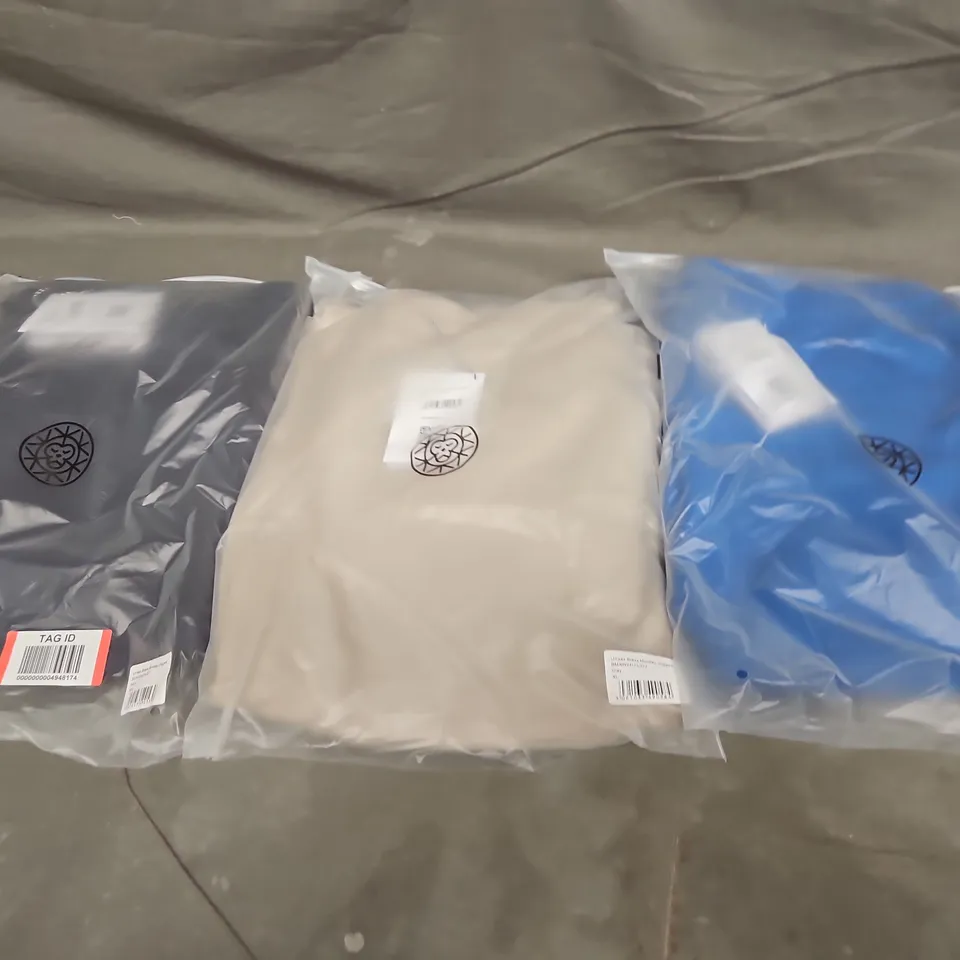 APPROXIMATELY 18 ASSORTED BAGGED UNISEX BRASS MONKEY JOGGERS IN VARIOUS SIZES TO INCLUDE COLOURS SUCH AS NAVY, CLAY, BLUE, ETC