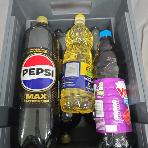 APPROXIMATELY 5 ASSORTED FOOD ITEMS TO INCLUDE - PEPSI, VIMTO AND SUNFLOWER OIL
