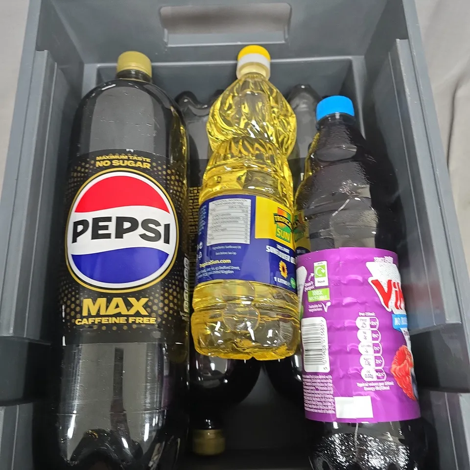 APPROXIMATELY 5 ASSORTED FOOD ITEMS TO INCLUDE - PEPSI, VIMTO AND SUNFLOWER OIL