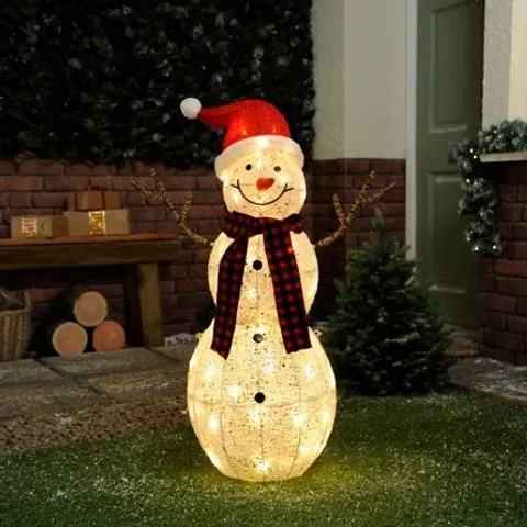 BOXED SNOWMAN LIGHTED DISPLAY