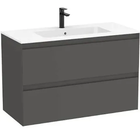 BOXED ROCA VANITY UNIT THE GAP 2DW RH 800MM ANTHRACITE