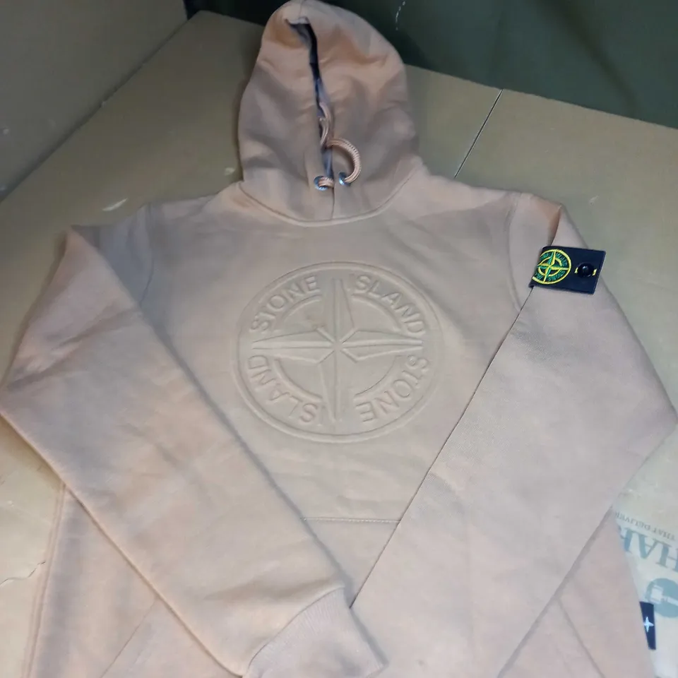 STONE ISLAND BROWN HOODIE SIZE UNSPECIFIED