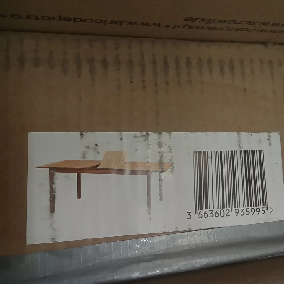 BOXED DENIA WOODEN DINING TABLE 
